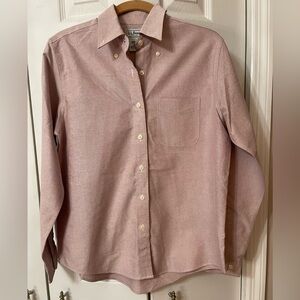NWOT L.L.Bean Woman’s wrinkle-free pinpoint oxford shirt size XS PTP 20 L25/27